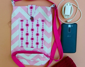 The Barbie Cell Phone Cross-Body Bag: Designed and Handmade by Cheryl