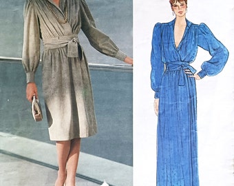 Vogue 1306: Vintage Uncut Vogue Designer Dress Pattern by Adele Simpson, Size 10