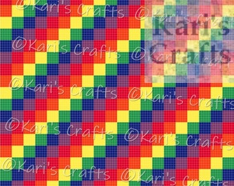 Awesome Rainbows v3 Cross Stitch PDF Pattern GRAPH ONLY - Instant Download