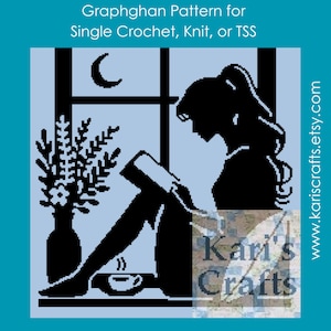 Schema afgano Reading Nook: maglia bassa, maglia o TSS (download digitale)