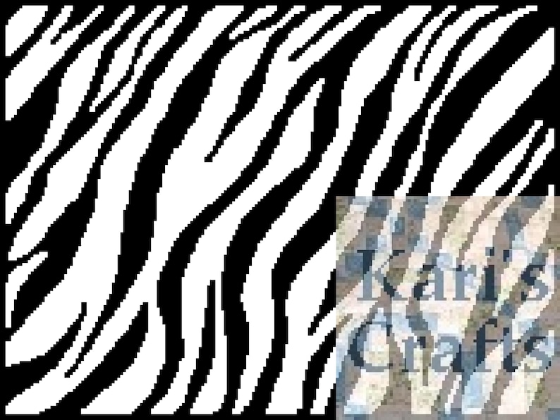 Zebra Stripes Throw Blanket Lap Afghan Pattern: Single Crochet, Knit or ...