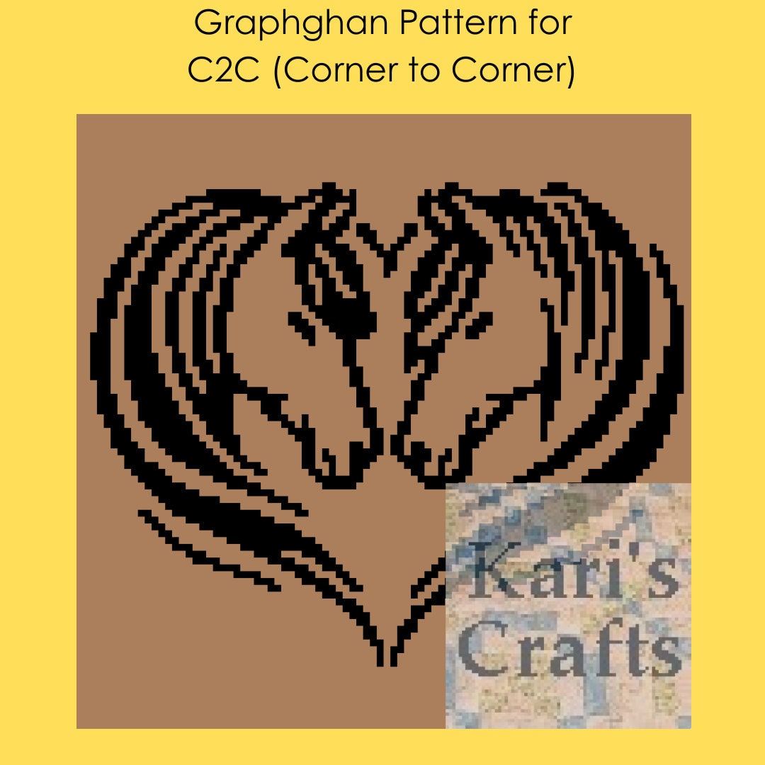 37 Horse Crochet Patterns: Amigurumi Horses, Ponies, Hobbyhorses, and More 29 Horse Love C2C Crochet Afghan Pattern: Graph & Written