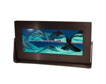 Sm14 Small Alder Frame Quality Handmade Flowing Sandscapes- Oprah's Favorite Things. Arctic Glacier Exotic Sands Sm14 Small Alder Frame Quality Handmade Flowing Sandscapes- Oprah's Favorite Things. Arctic Glacier Exotic Sands