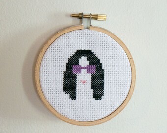 Mini Yoko Ono Cross Stitch Digital Pattern