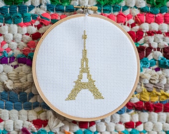 Eiffel Tower cross stitch pattern