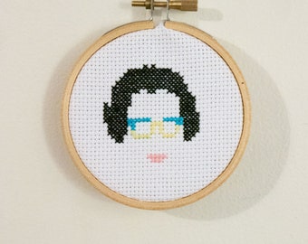 Mini Katherine Johnson NASA Mathematician Cross Stitch Digital Pattern