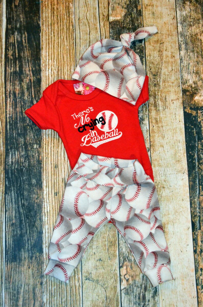 Bodysuit and Knot Hat Set Can be Personalized Infant Boy/'s or Girl/'s Baseball Pants Coming Home Outfit