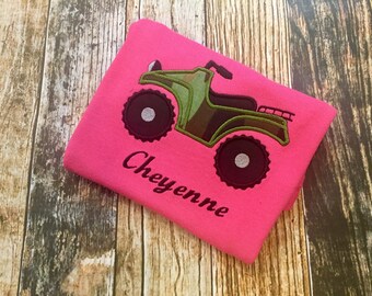 Personalized ATV Fourwheeler Tshirt or Bodysuit - Choose your colors