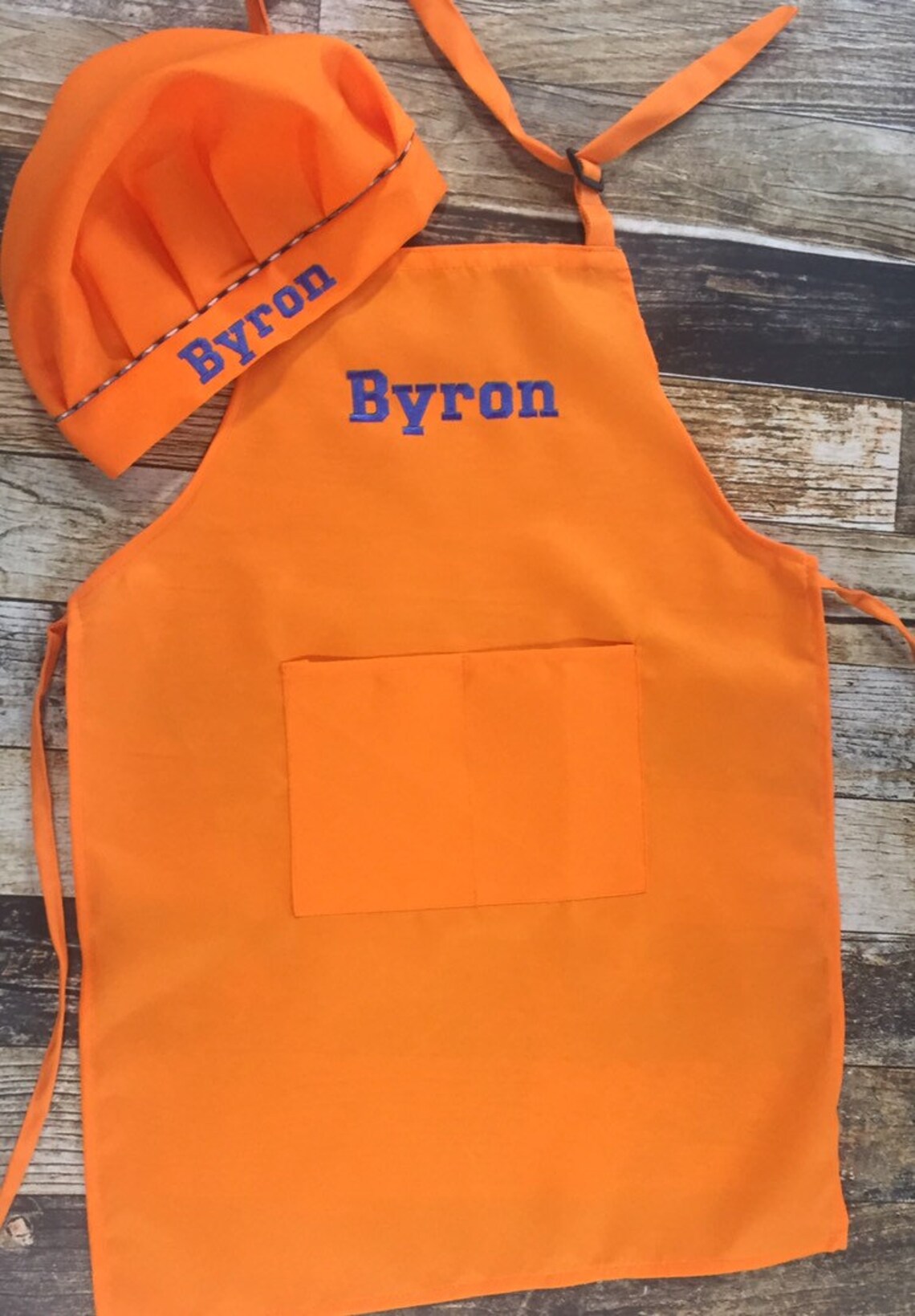 Personalized Child's Apron and Chef Hat Embroidered Name Etsy