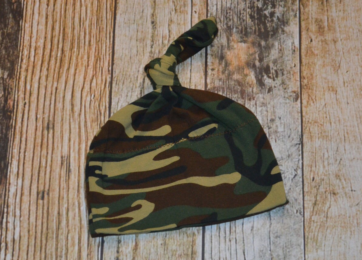 camo baby beanie