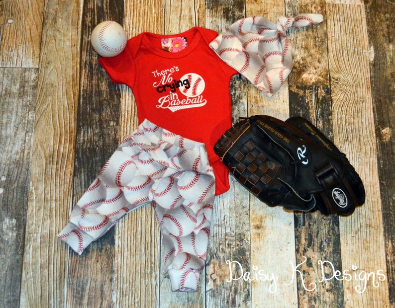 Bodysuit and Knot Hat Set Can be Personalized Infant Boy/'s or Girl/'s Baseball Pants Coming Home Outfit