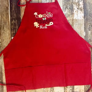 Mommy and Me Apron Set Cookie Maker and Taster Personalized Christmas Baking Aprons image 3