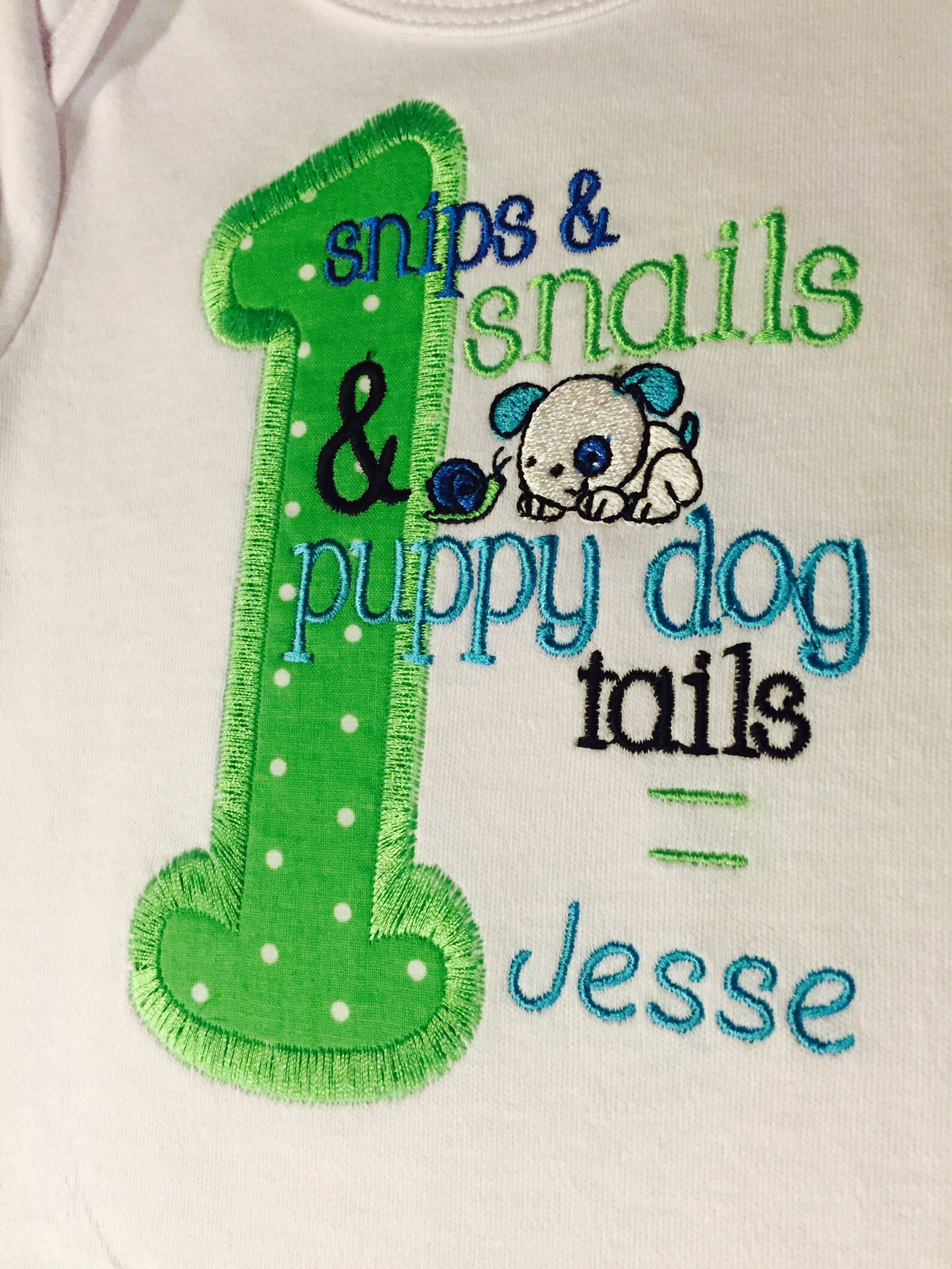 Snips & Snails and Puppy Dog Tails Themed Personalized 1st Etsy