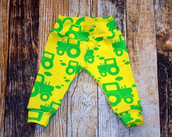 Infant Boy's Little Green Tractor Pants - Can add a Bodysuit Set - Can be Personalized - Coming Home Outfit