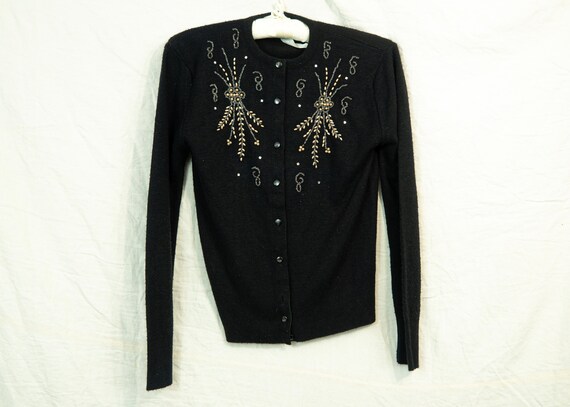 Vintage hot sale black cardigan