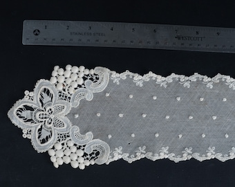 Antique Lace Scarf in 62 Inches Long and Beautiful