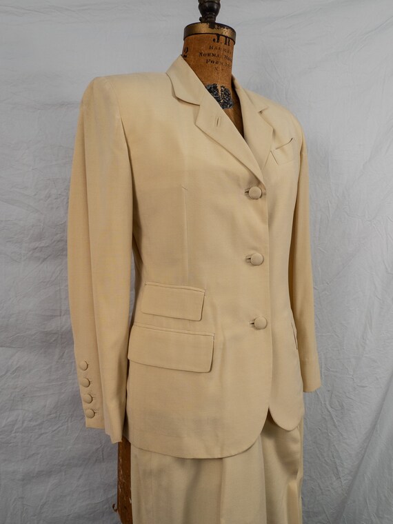 Elegant Jean Paul Gautlier Pant Suit 1990's 36 Bus