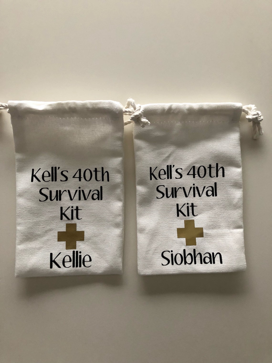 Survival Kit 40th Personalized Favor Birthday Favor Bag Etsy