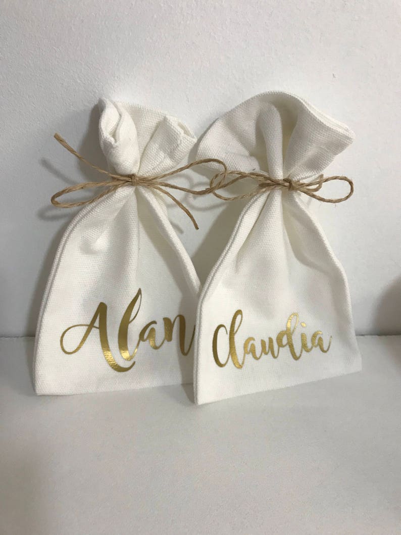 Personalized Favor Wedding Favor Bag Guest Wedding Bag Etsy UK