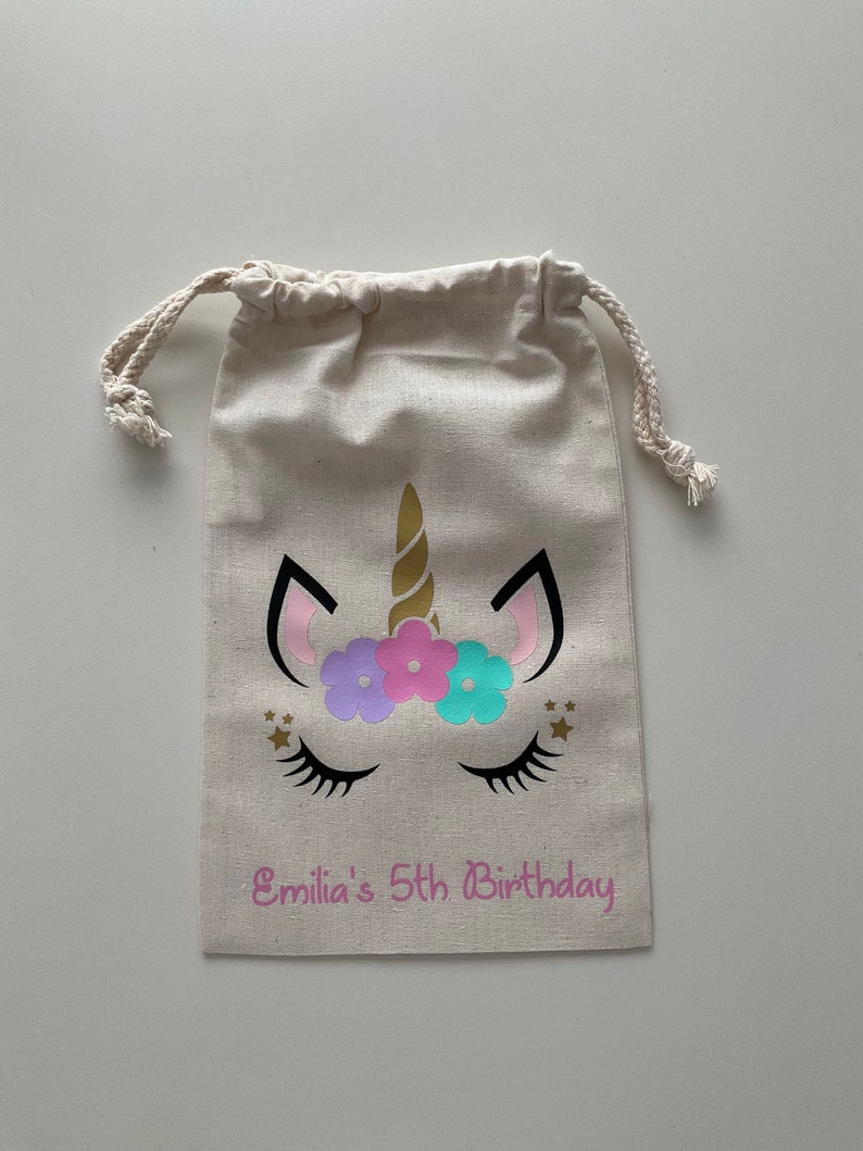 Unicorn Party Favor Bags, Party Bag, Unicorn Pary, Kids Party Favour Bag image 9