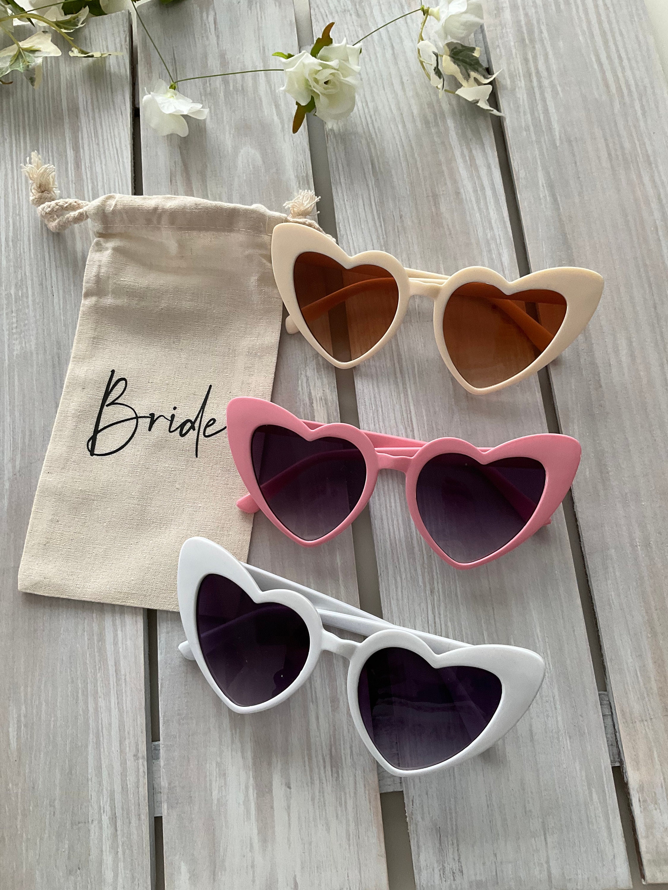 バチェロレッテパーティーハート型サングラス結婚式ブライダルシャワー