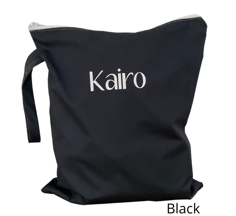 Personalised Wet Bag Reusable Wet/Swimming Bag Daycare Bag Waterproof Bag Tan 3 sizes available image 5