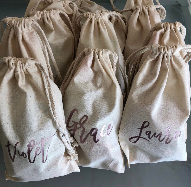 Favour Bag Personalised Favour Bag Wedding Gift Cotton Bag Etsy Australia