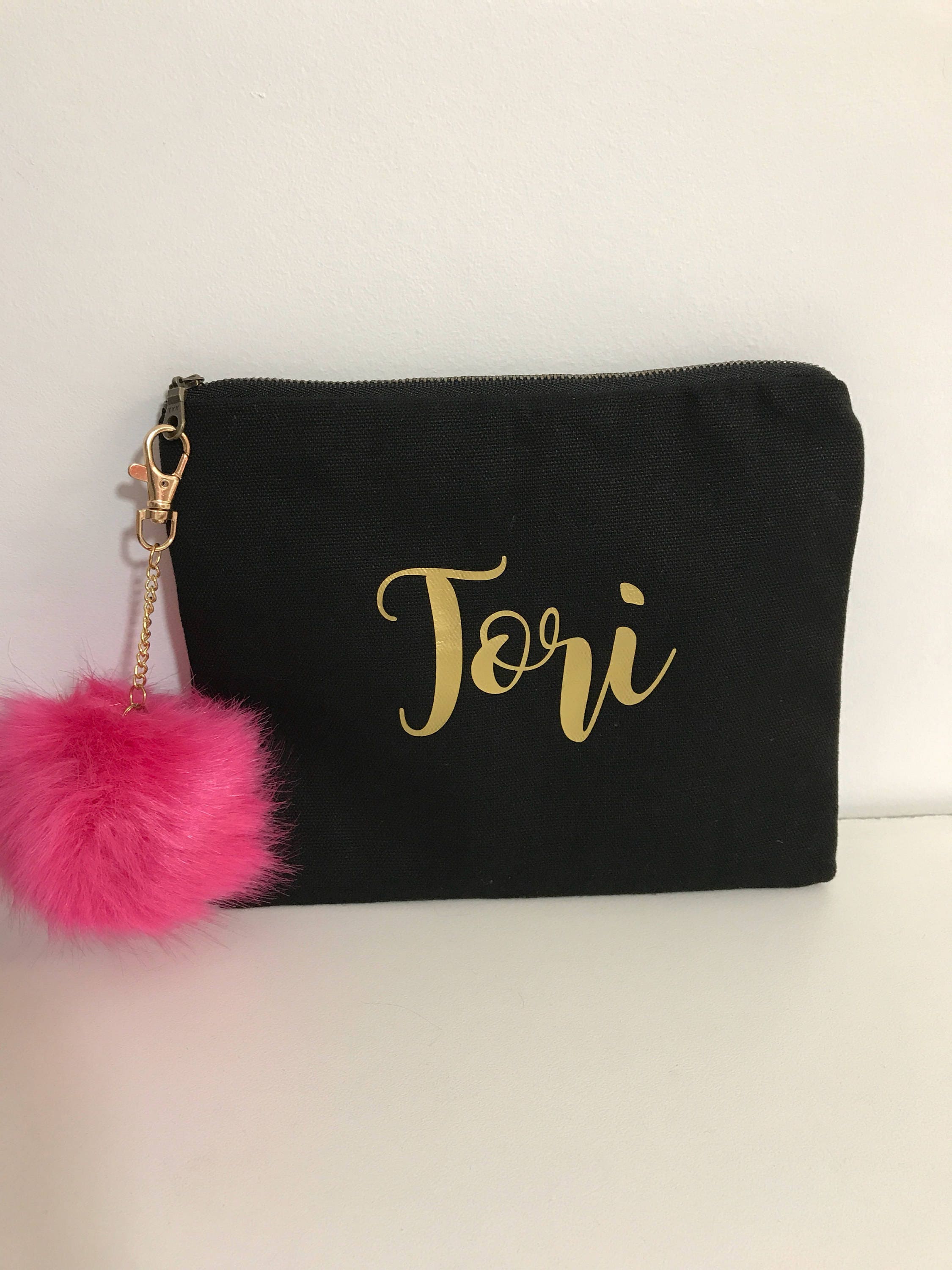 Personalised Zippered Pouch/name Pouch/cosmetic Pouch Etsy Australia