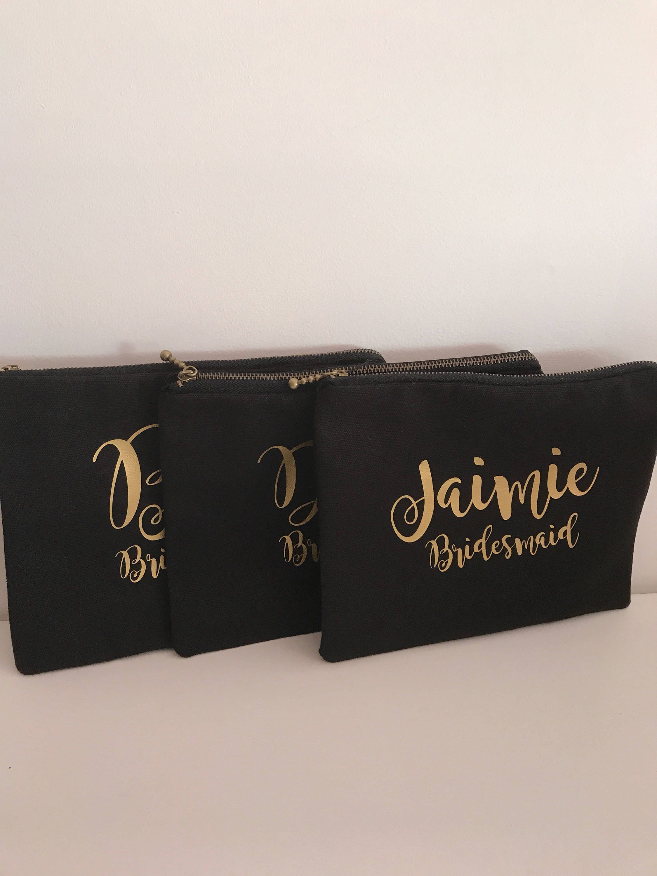 Personalised Zippered Pouch/name Pouch/cosmetic Pouch Etsy Australia