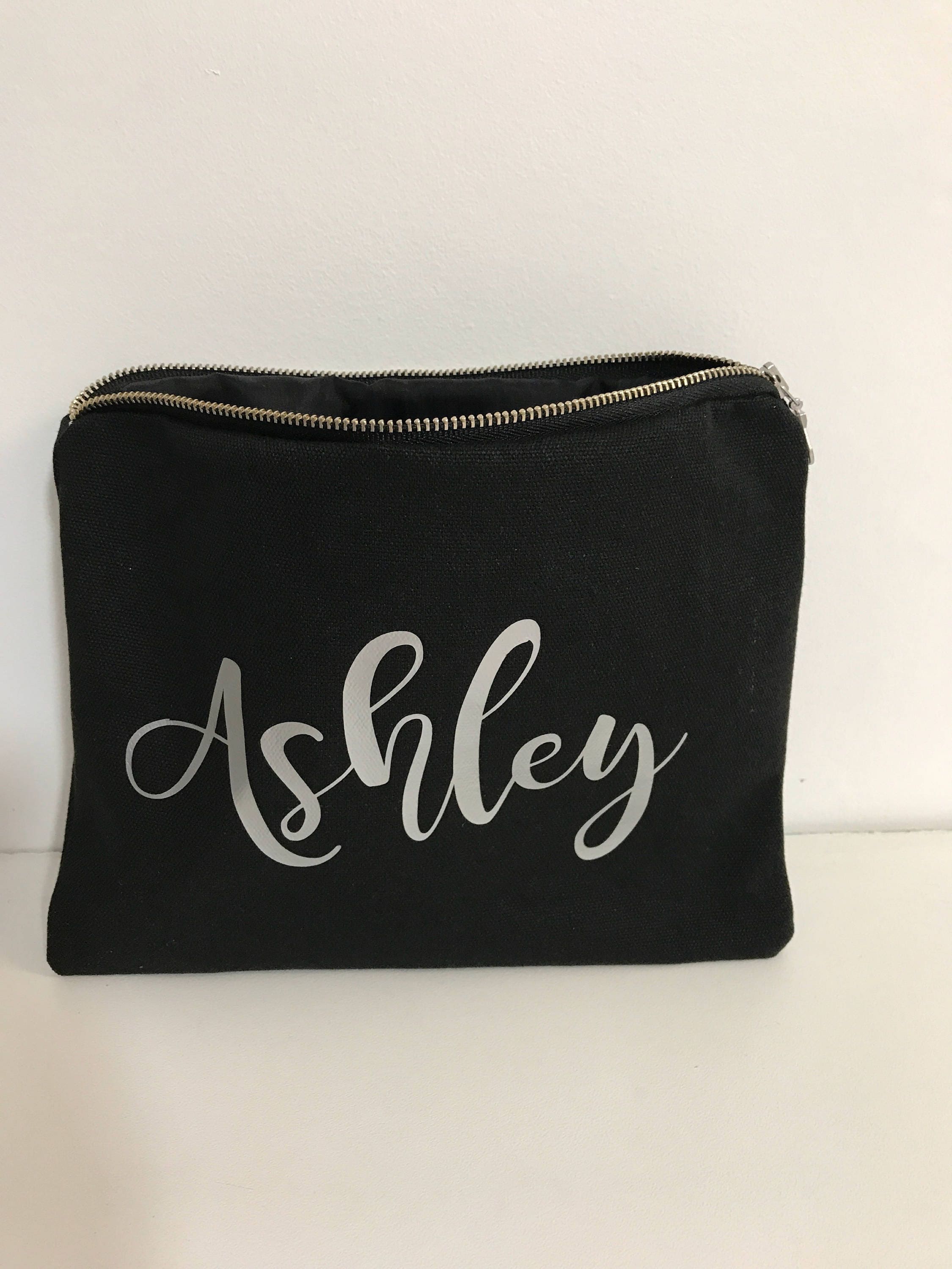 Personalised Zippered Pouch/Name Pouch/Cosmetic Pouch Etsy