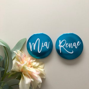 Compact Mirror Blue, Personalised Mirror, Mirror Compacts