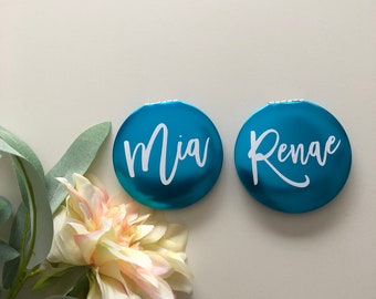 Espejo Compacto Azul, Espejo Personalizado, Espejos Compactos