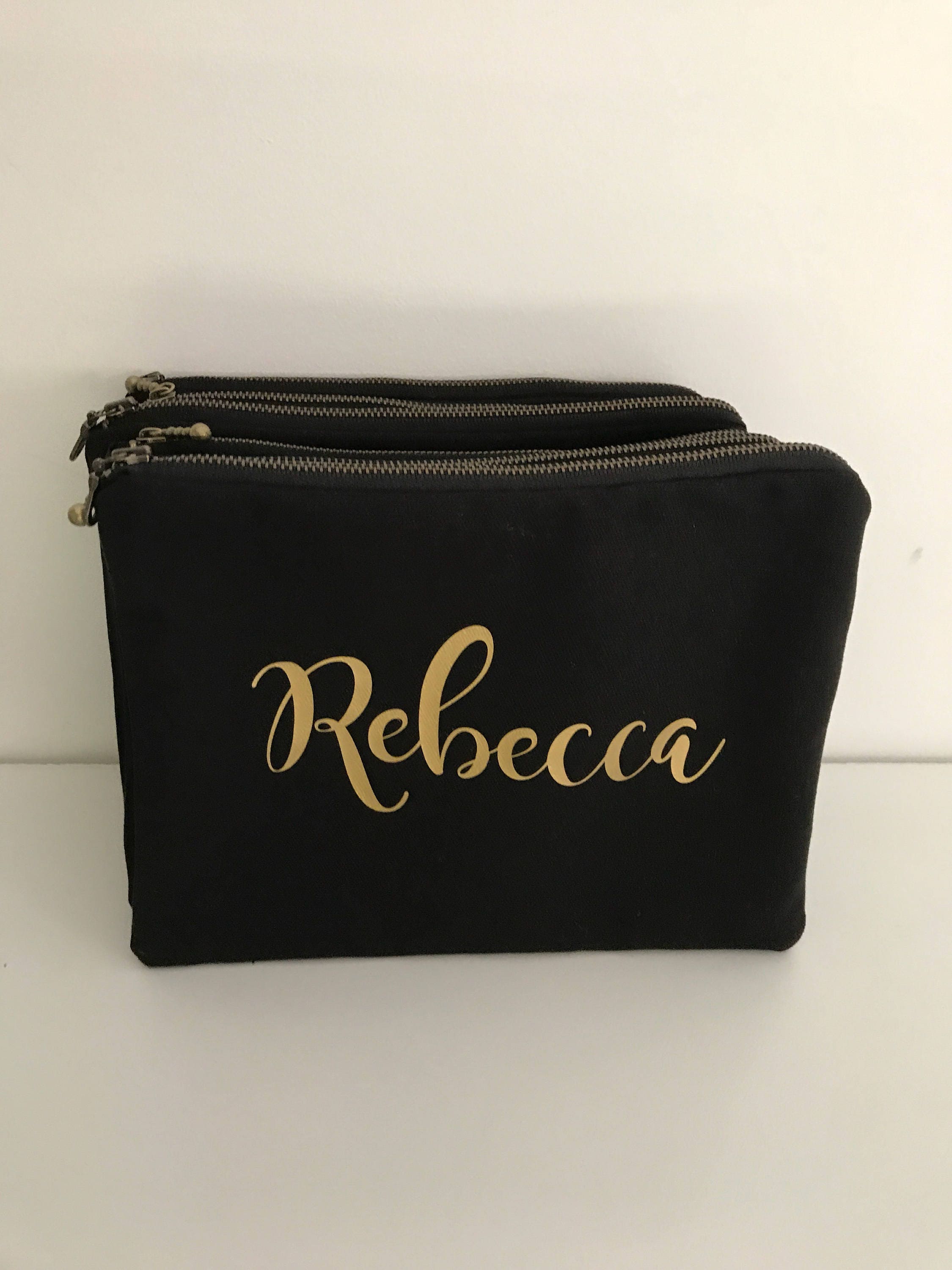 Personalised Zippered Pouch/Name Pouch/Cosmetic Pouch Etsy