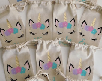 Unicorn Party Favor Bags, Party Bag, Unicorn Pary, Kids Party Favour Bag