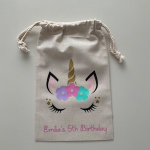 Unicorn Party Favor Bags, Party Bag, Unicorn Pary, Kids Party Favour Bag image 2