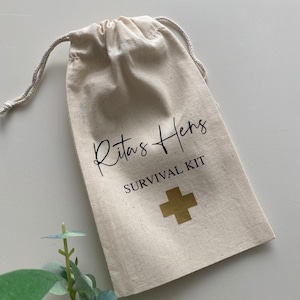 Personalised Survival Kit, Favor Bag, Survival bag, Favour Bag