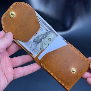 Stilvolle, minimalistische und funktionale, typisch amerikanische Geldbörse