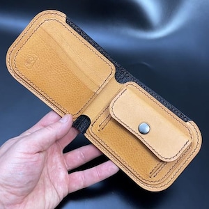 Stylish bifold wallet. A digital template.