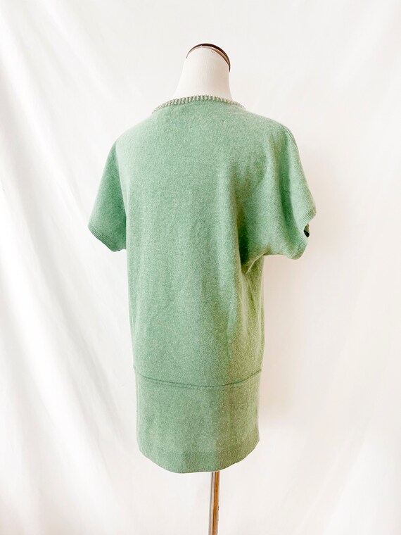 vintage beaded cashmere sweater / barneys coop / … - image 3