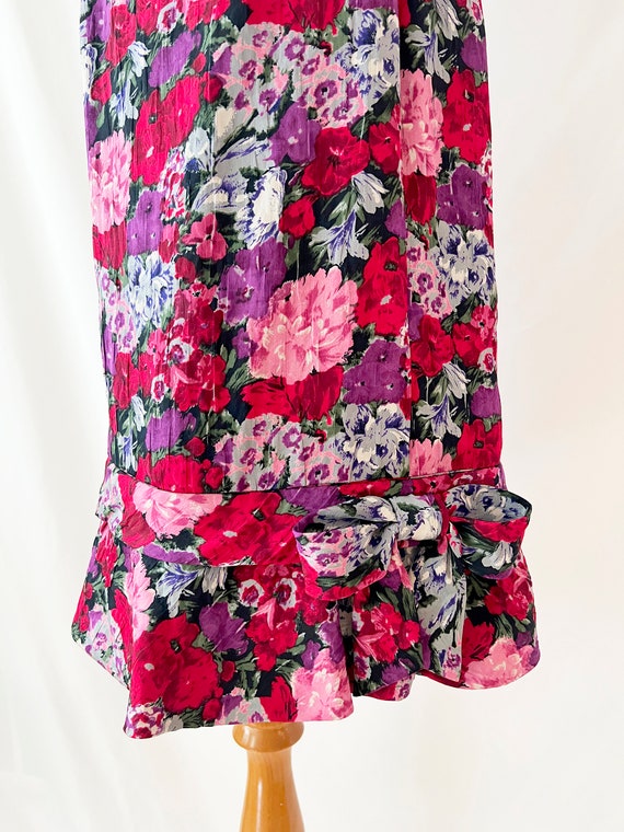 vintage albert nipon dress / floral / silk / spri… - image 4