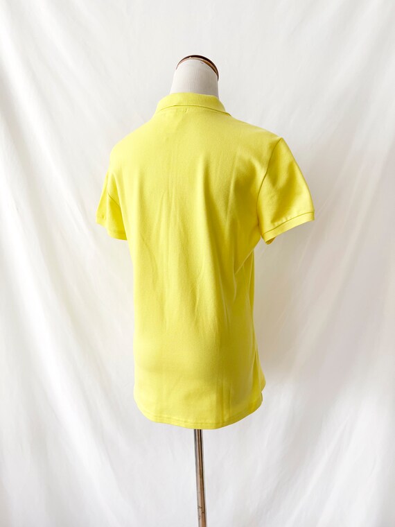 vintage lacoste polo shirt for women bright yello… - image 3