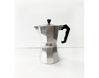 vintage italian stove top coffee pot large  moka style per alimenti espresso pot