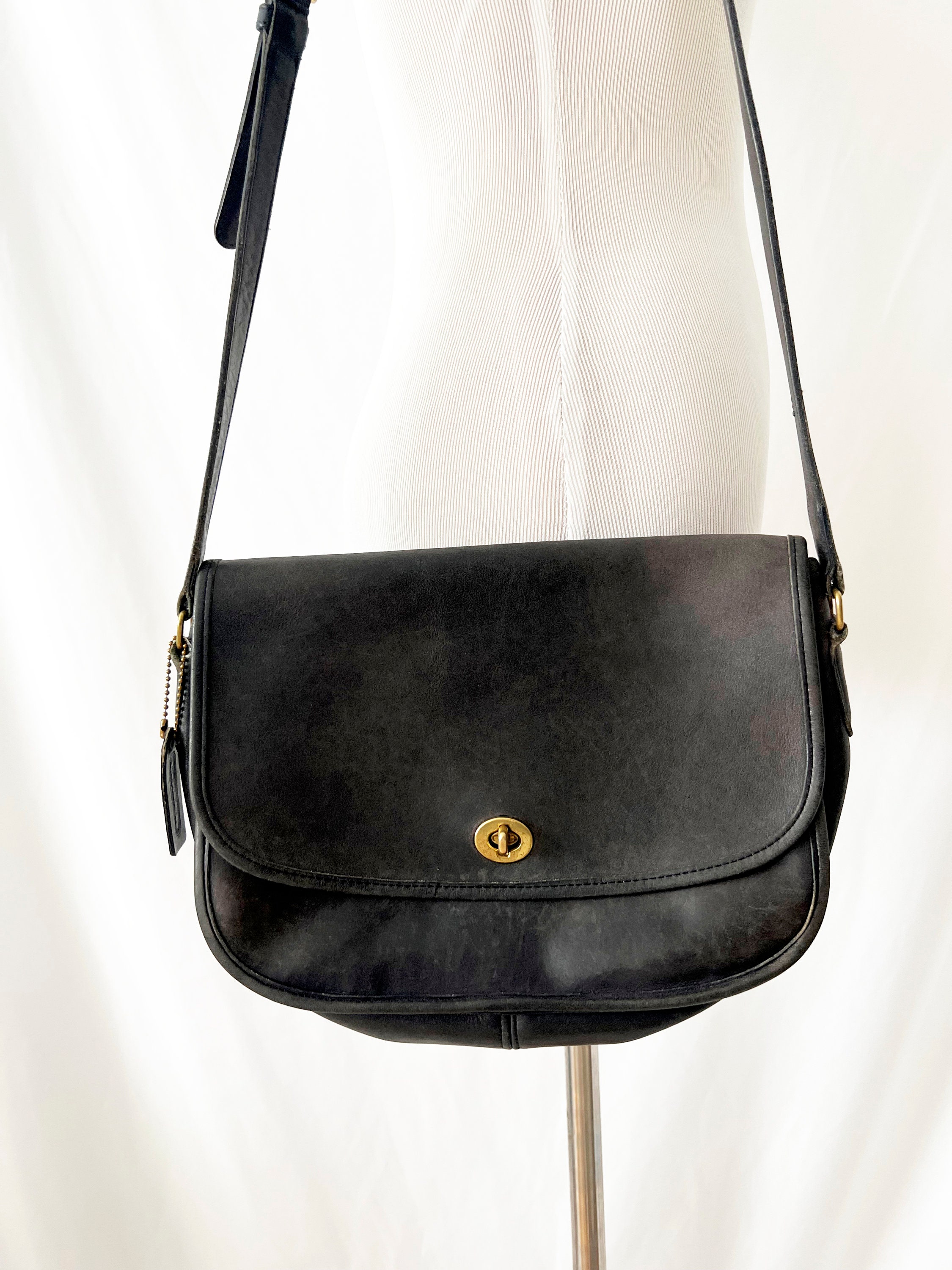 Black Vintage Coach City Bag Vintage Coach Ny Purse Black Leather