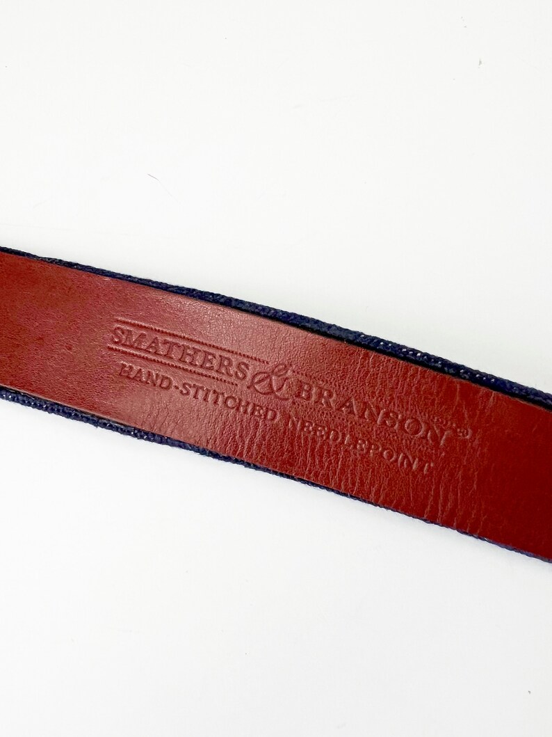 Vintage Lobster Belt Needlepoint Smathers & Branson Medium Etsy