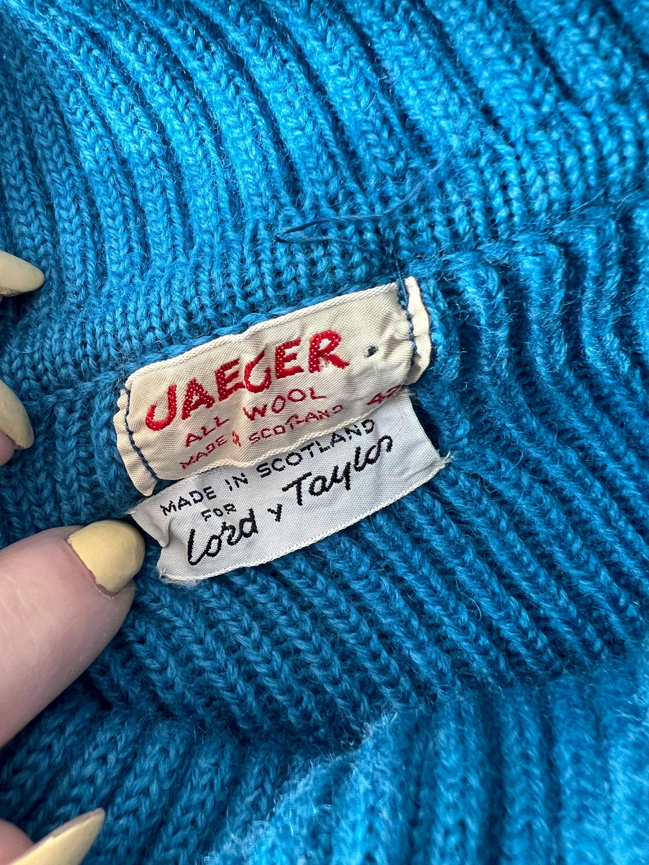 Jaeger Vintage 1960s Scottish Wool Sweater Medium / Large - Etsy