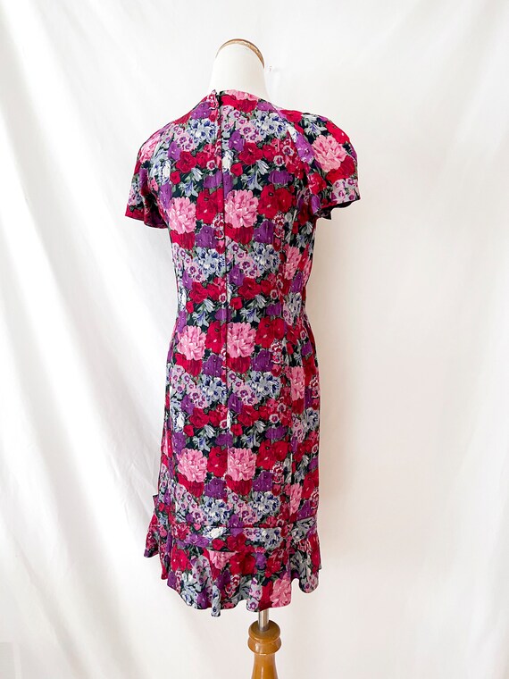 vintage albert nipon dress / floral / silk / spri… - image 6