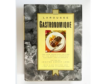 1995 larousse gastronomique culinary encyclopedia / british edition / vintage cookbook / hardcover