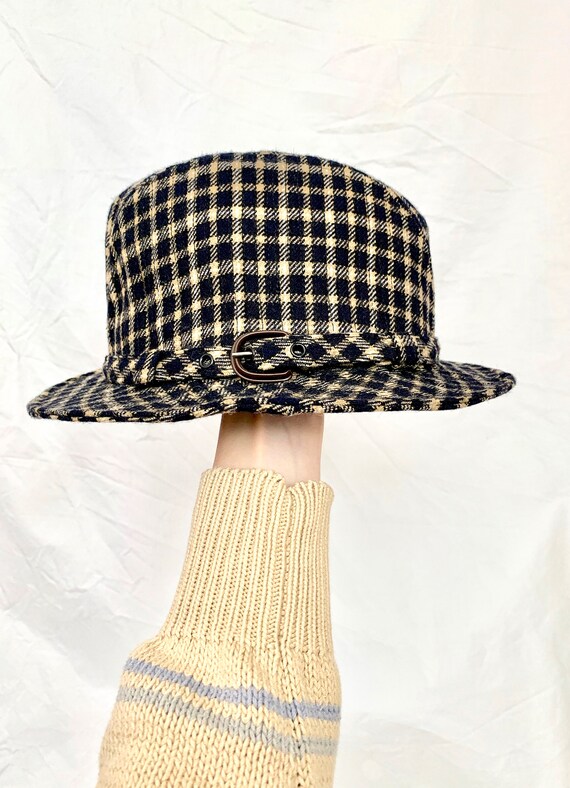 mens plaid fedora hats