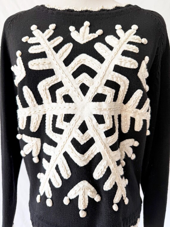Weatherproof Vintage Womens Snowflake Sweater Beige Size X Large main image 1