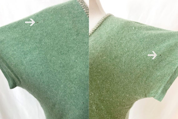 vintage beaded cashmere sweater / barneys coop / … - image 6